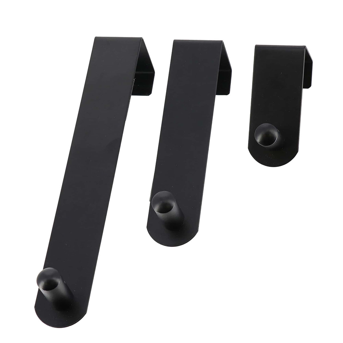 Adjustable Over The Door Hooks - 3-Piece Door Hanger Set for Clothing and Accessories 9690108